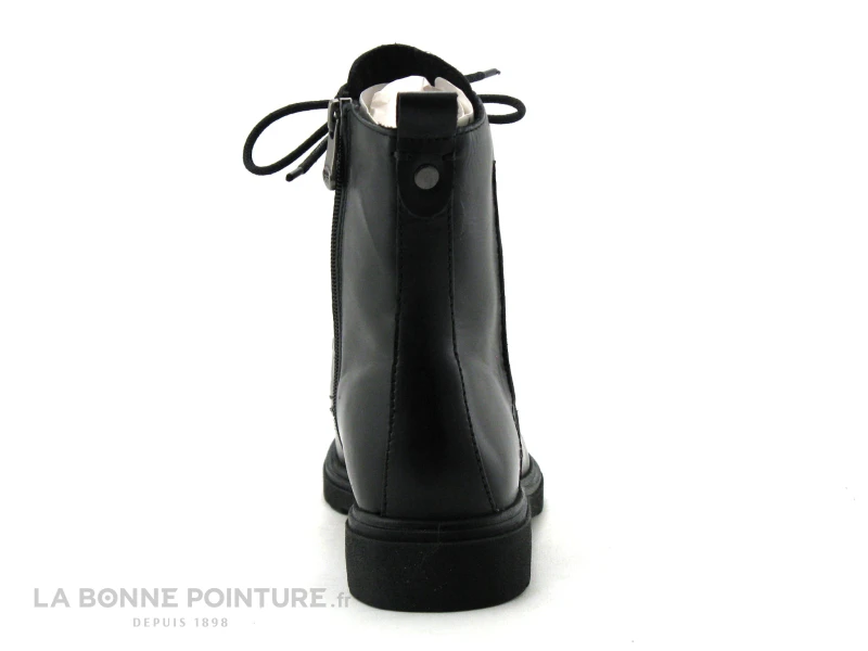 Marco Tozzi 2-25276-27 Black Nappa Boots Femme Lacets Zip 6 Marco Tozzi 2-25276-27 Black Nappa Boots Femme Lacets Zip - Image 4