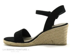 Tamaris 1-28300-28 Black - Sandale Espadrille Compensee Noire -Chaussures Pour Femmes cd24607c73b9e66c561f35ea11d5d5ef 3340801 168070
