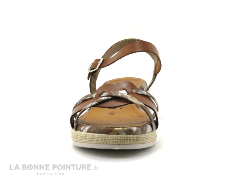 Jordana 3424 Cuero - Sandale Marron Femme - Semelle Compensee 4 Jordana 3424 Cuero - Sandale Marron Femme - Semelle Compensee - Image 2