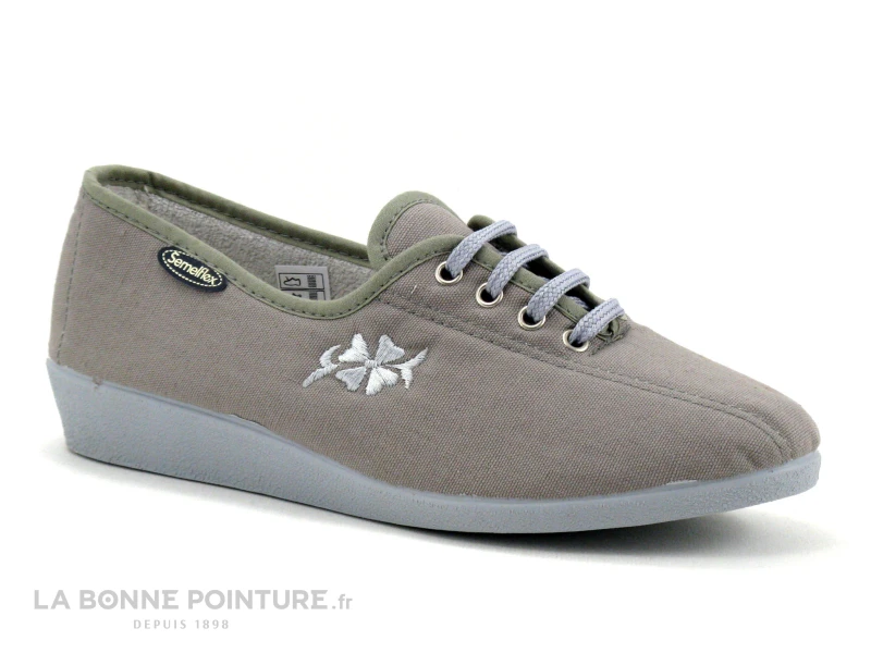 Semelflex Java 2 Gris Chaussure En Toile Lacet 3 Semelflex Java 2 Gris Chaussure En Toile Lacet