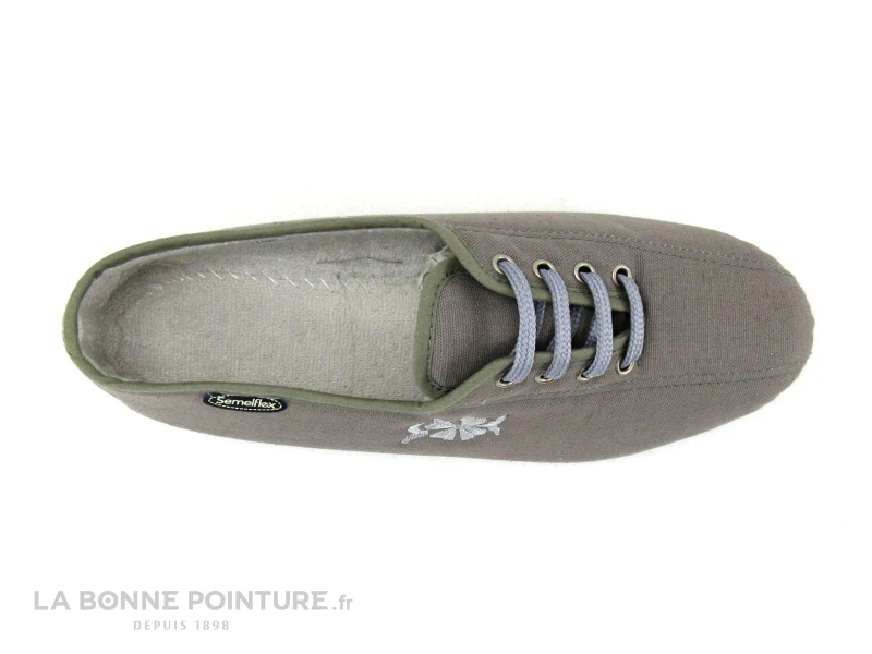 Semelflex Java 2 Gris Chaussure En Toile Lacet 8 Semelflex Java 2 Gris Chaussure En Toile Lacet - Image 6
