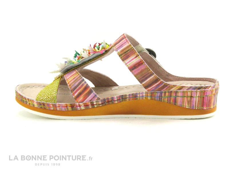 Laura Vita BRCUELO 242 Jaune Multicolore - Mule Femme 5 Laura Vita BRCUELO 242 Jaune Multicolore - Mule Femme - Image 3