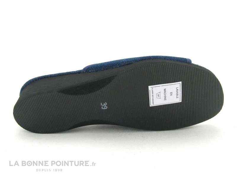 Semelflex Mule Compensée Isis Jeans Marine 9 Semelflex Mule Compensée Isis Jeans Marine - Image 7