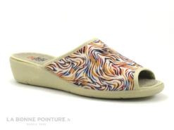 CM Confort 48750000 Tiguer - Beige Et Multicolore - Pantoufle Mule F