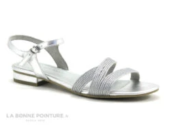 Marco Tozzi-28-185-28 Silver - Sandale Plate Femme Argent