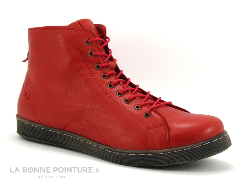 Andrea Conti 0341500-583 Chili - Chaussure Montante Rouge Fonce 7 Andrea Conti 0341500-583 Chili - Chaussure Montante Rouge Fonce - Image 5