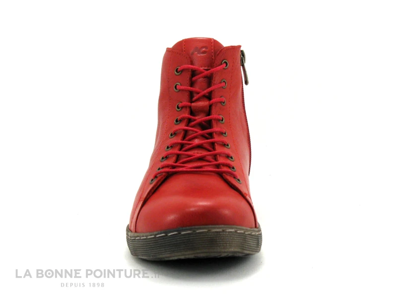 Andrea Conti 0341500-583 Chili - Chaussure Montante Rouge Fonce 4 Andrea Conti 0341500-583 Chili - Chaussure Montante Rouge Fonce - Image 2