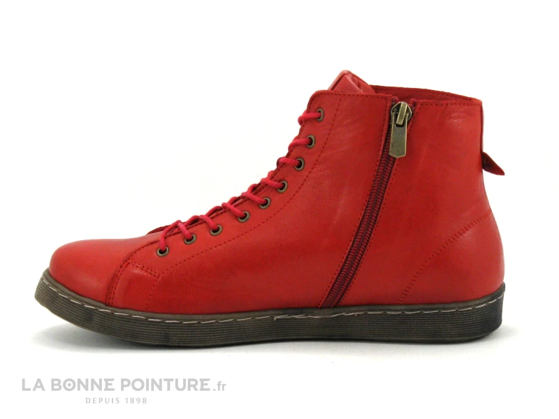 Andrea Conti 0341500-583 Chili - Chaussure Montante Rouge Fonce 5 Andrea Conti 0341500-583 Chili - Chaussure Montante Rouge Fonce - Image 3