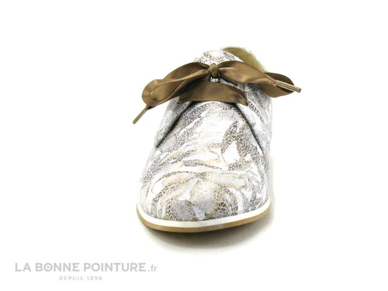 Folies Romero Blanc Beige - Lacet Ruban - Derbi Femme 4 Folies Romero Blanc Beige - Lacet Ruban - Derbi Femme - Image 2