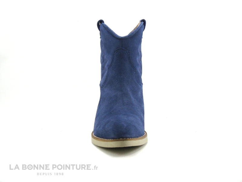 Caty Kivala TEXAS Velours Bleu - Boots Femme 4 Caty Kivala TEXAS Velours Bleu - Boots Femme - Image 2