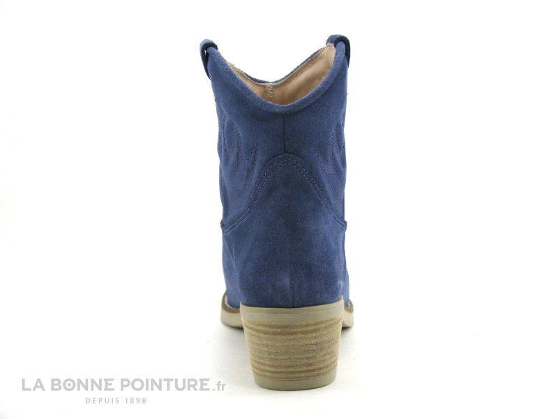 Caty Kivala TEXAS Velours Bleu - Boots Femme 6 Caty Kivala TEXAS Velours Bleu - Boots Femme - Image 4