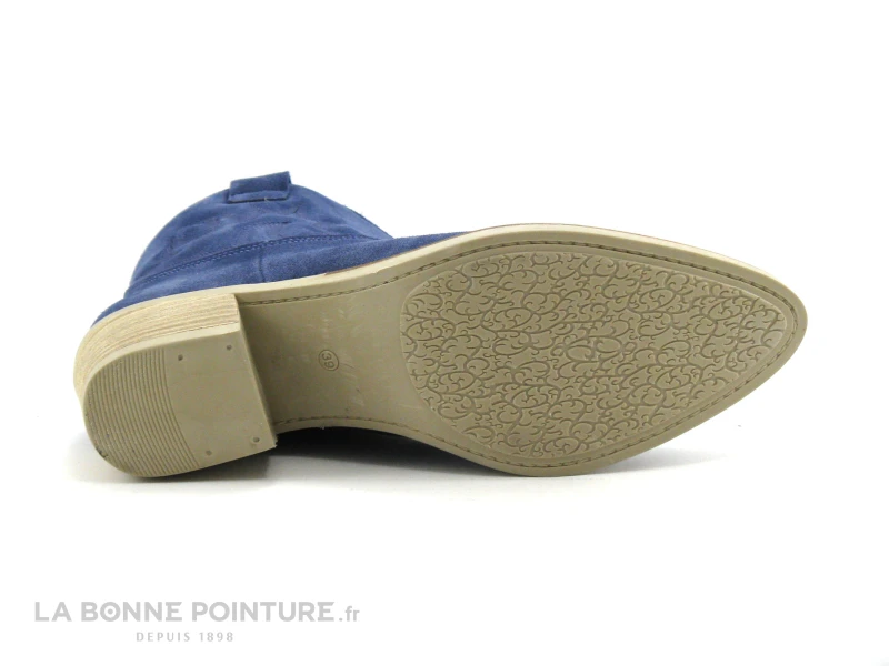 Caty Kivala TEXAS Velours Bleu - Boots Femme 9 Caty Kivala TEXAS Velours Bleu - Boots Femme - Image 7