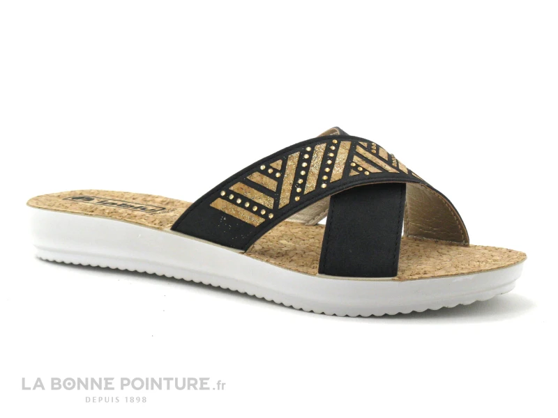 Inblu BMDMOO01 Noir - Semelle Liege - Mule Confort Femme 3 Inblu BMDMOO01 Noir - Semelle Liege - Mule Confort Femme