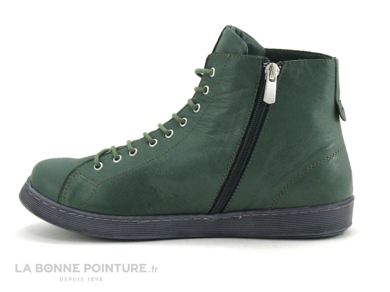 Andrea Conti Tanne 0344900-147 - Basket Montante Femme Cuir Vert 5 Andrea Conti Tanne 0344900-147 - Basket Montante Femme Cuir Vert - Image 3