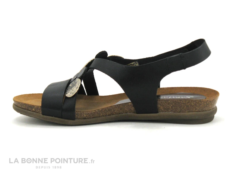 Xapatan 1062 Noir - Serpent - Sandale Femme - Talon Compense 5 Xapatan 1062 Noir - Serpent - Sandale Femme - Talon Compense - Image 3