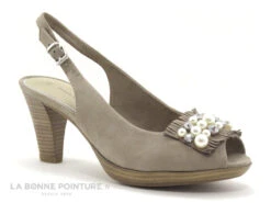 Marco Tozzi 2-29602-20 Taupe - Perles Culture - Sandale Talon