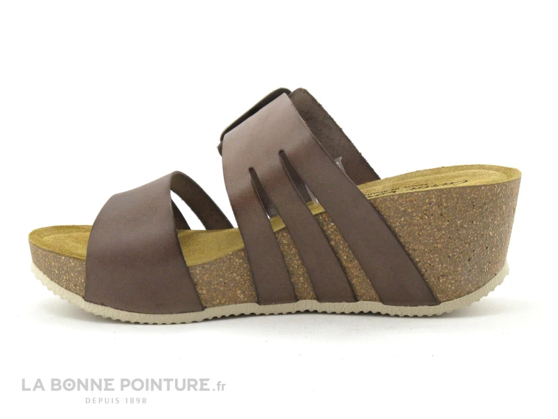 Carla Tortosa 56103 Taupe - Bride Boucle Carree - Mule Compensee 4 Carla Tortosa 56103 Taupe - Bride Boucle Carree - Mule Compensee - Image 2