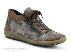 Remonte R1487-24 - Marron - Noir - Chaussure Montante Femme