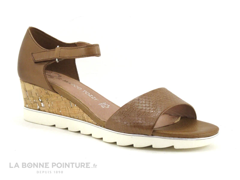 Marco Tozzi Premio 2-28725-24 Nut - Sandale Compensee Marron 3 Marco Tozzi Premio 2-28725-24 Nut - Sandale Compensee Marron