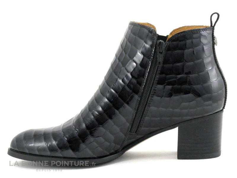 MamZelle TILIA Croco Verni Noir - Boots Mode Femme 5 MamZelle TILIA Croco Verni Noir - Boots Mode Femme - Image 3