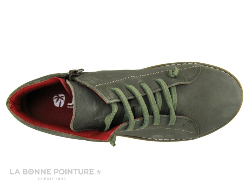 Jungla 7552 Kaki - Chaussure Montante Femme Avec Elastique Et Zip 8 Jungla 7552 Kaki - Chaussure Montante Femme Avec Elastique Et Zip - Image 6