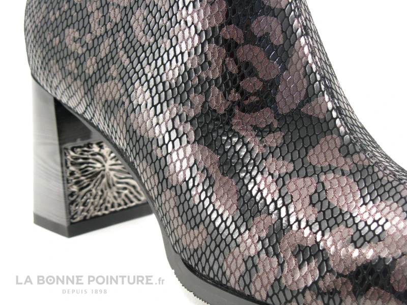 Metamorf Ose MADAM - Noir Bronze - Bottine Talon Haut 7 Metamorf Ose MADAM - Noir Bronze - Bottine Talon Haut - Image 5