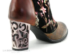 Laura Vita LEDAO 01 Wine - Bottine Femme Avec Fleurs - Talon Haut -Chaussures Pour Femmes cd24607c73b9e66c561f35ea11d5d5ef img 2133.jpg 174203