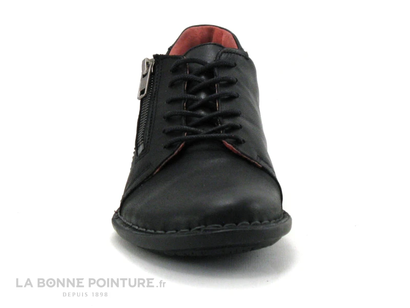 Morans GUILLAC Noir - Chaussure Basse Femme Avec Zip Et Lacet 4 Morans GUILLAC Noir - Chaussure Basse Femme Avec Zip Et Lacet - Image 2