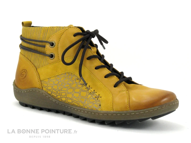 Remonte R1499-68 Jaune - Chaussure Montante Femme 3 Remonte R1499-68 Jaune - Chaussure Montante Femme