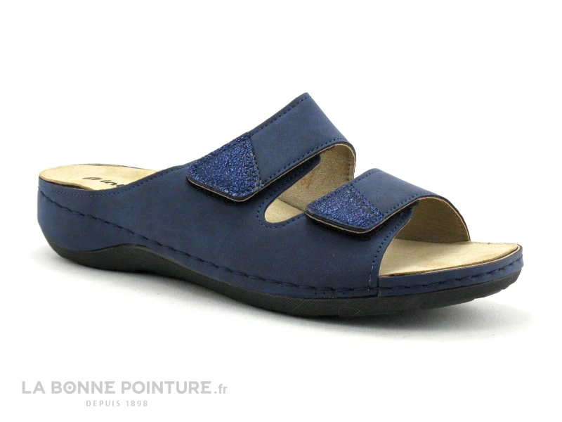 Inblu CONDIBES WD133F03 Bleu Marine - Mule Velcro Femme 3 Inblu CONDIBES WD133F03 Bleu Marine - Mule Velcro Femme