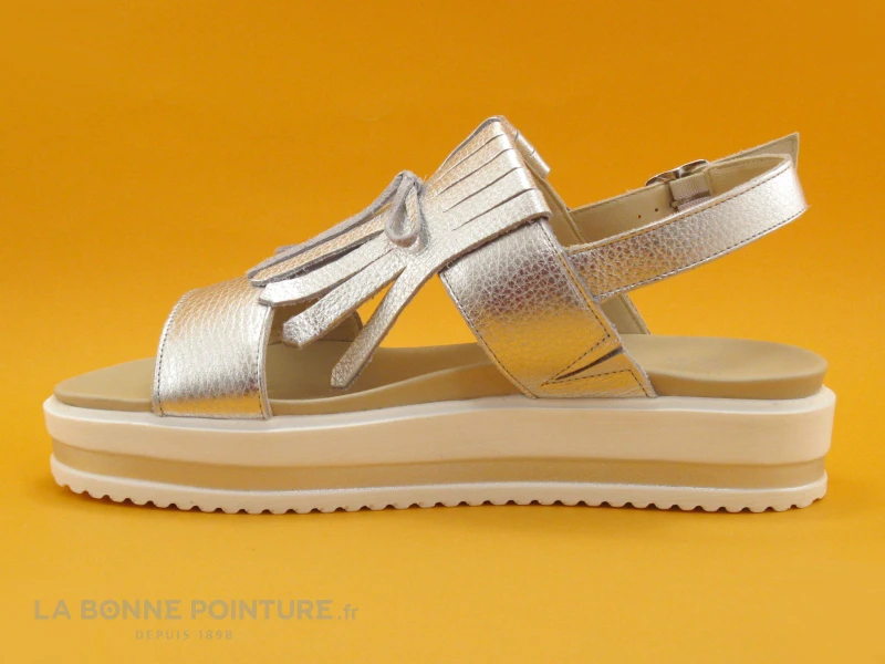 We Do 44562 Silver - Sandale Compensee Gris Metal 5 We Do 44562 Silver - Sandale Compensee Gris Metal - Image 3