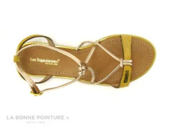 Tropeziennes HIRONBUC Jaune Or - 23266 - Sandale Plagette -Chaussures Pour Femmes cd24607c73b9e66c561f35ea11d5d5ef img 2364.jpg 149309