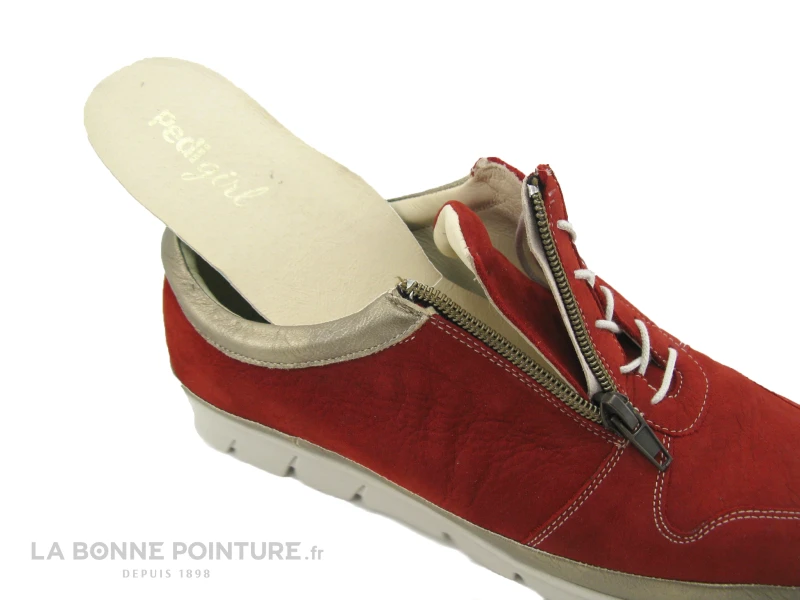 Pedi Girl COTY Fumo Rosso - Basket Confort Femme Rouge 7 Pedi Girl COTY Fumo Rosso - Basket Confort Femme Rouge - Image 5