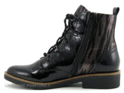 Fugitive GENETE Noir Verni - LPSY159 - Bottine A Lacet Noire Avec Zip -Chaussures Pour Femmes cd24607c73b9e66c561f35ea11d5d5ef img 2522.jpg 174693