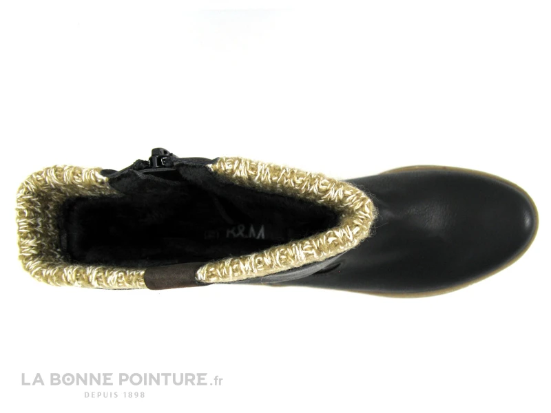 B Et M Banana Moon - REBUS Noir - Bottine Femme - Lainage Beige 8 B Et M Banana Moon - REBUS Noir - Bottine Femme - Lainage Beige - Image 6