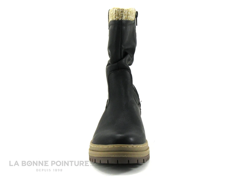 B Et M Banana Moon - REBUS Noir - Bottine Femme - Lainage Beige 4 B Et M Banana Moon - REBUS Noir - Bottine Femme - Lainage Beige - Image 2