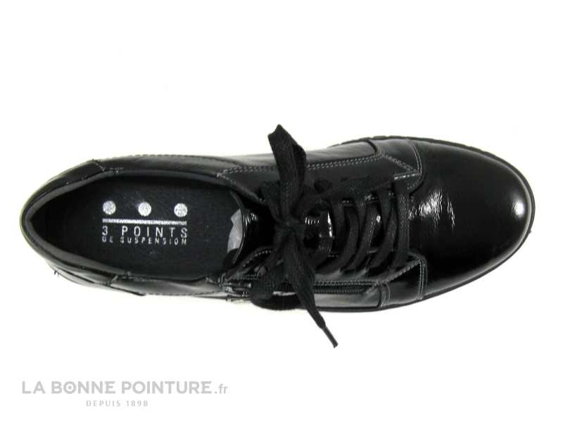 3 Points De Suspension KIAZIP 19450 Vernis Noir - Derby Femme 8 3 Points De Suspension KIAZIP 19450 Vernis Noir - Derby Femme - Image 6
