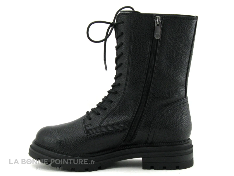 Marco Tozzi 2-25212-29 Black - Bottine Noire Avec Lacet Et Zip 5 Marco Tozzi 2-25212-29 Black - Bottine Noire Avec Lacet Et Zip - Image 3