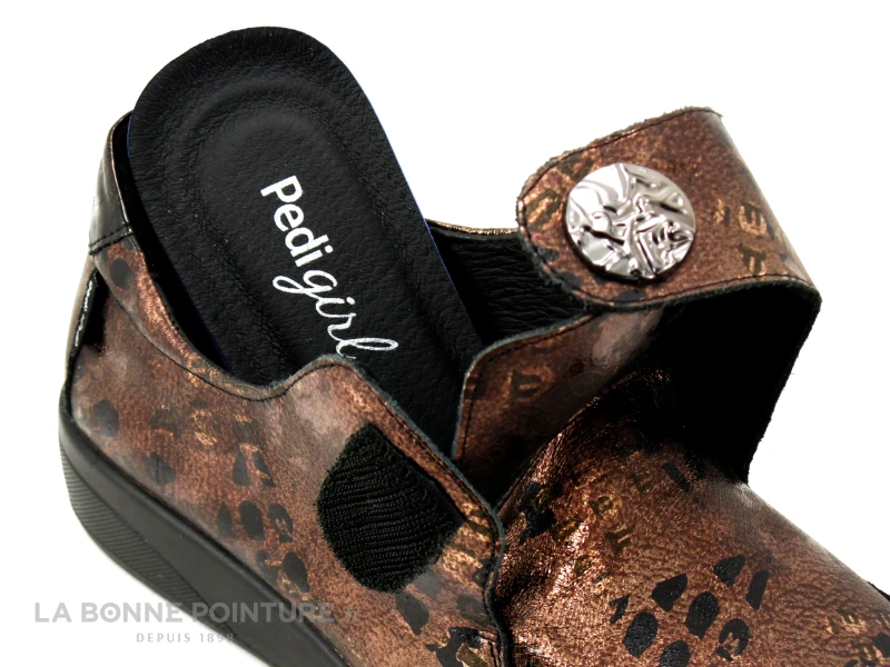 Pedi Girl DEMBA Marron Bronze - Chaussure Confort Femme Avec Scratch 7 Pedi Girl DEMBA Marron Bronze - Chaussure Confort Femme Avec Scratch - Image 5