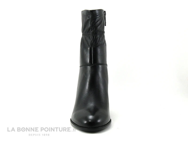 Tamaris 1-25368-27 Black Leather - Bottine à Talon Haut Cuir Noir 4 Tamaris 1-25368-27 Black Leather - Bottine à Talon Haut Cuir Noir - Image 2
