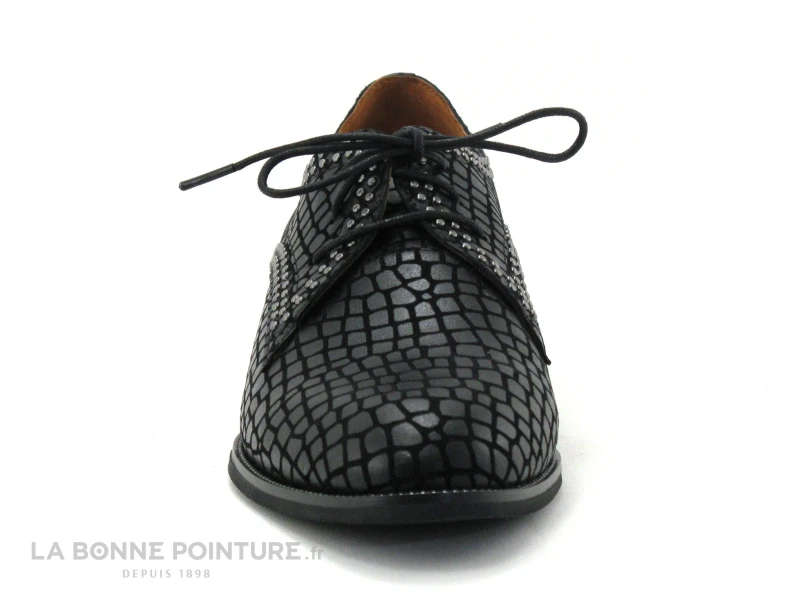 MamZelle SONATE Croco Noir - Chaussure Lacet Femme 4 MamZelle SONATE Croco Noir - Chaussure Lacet Femme - Image 2