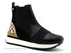 GiosEppo 64340-LUNNER - Noir - Contrefort Leopard - Boots F