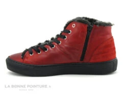 Morans GRALU Rouge - Basket Montante Femme - Fourrure Grise -Chaussures Pour Femmes cd24607c73b9e66c561f35ea11d5d5ef img 3500.jpg 175716