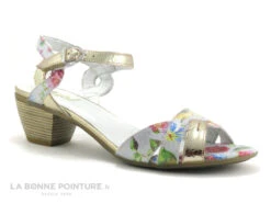 Pedi Girl LUXE Blanc - Argent - Fleuri - Nu-pieds Talon -Chaussures Pour Femmes cd24607c73b9e66c561f35ea11d5d5ef img 3680.jpg 133014