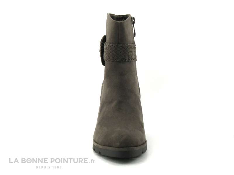 Marco Tozzi 2-25841-27 Pepper - Boots Marron Talon Haut - Bride Tressee 4 Marco Tozzi 2-25841-27 Pepper - Boots Marron Talon Haut - Bride Tressee - Image 2