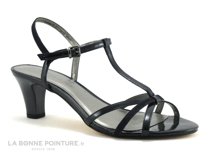 Tamaris 1-28329-22 Navy Pat Glam - Nu-pieds Bleu Marine Talon 7 Tamaris 1-28329-22 Navy Pat Glam - Nu-pieds Bleu Marine Talon - Image 5