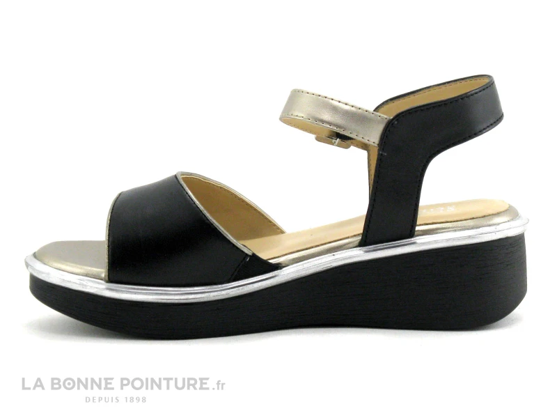 Regarde Le Ciel BETTY-05 Silky Etoile Black - Sandale Femme 5 Regarde Le Ciel BETTY-05 Silky Etoile Black - Sandale Femme - Image 3