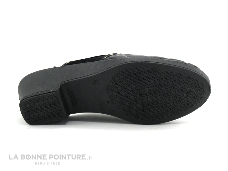 Fargeot MELANIE - Noir Verni - Pantoufle Mule Talon 6 Fargeot MELANIE - Noir Verni - Pantoufle Mule Talon - Image 4