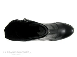 Marco Tozzi 2-25452-29 Black Comb - Boots Noires A Talon Haut Epais -Chaussures Pour Femmes cd24607c73b9e66c561f35ea11d5d5ef img 4367.jpg 177068