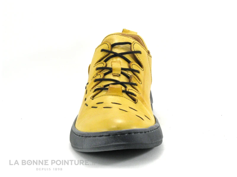 Karyoka BOBER Jaune - Chaussure Basse Femme Cuir Jaune 4 Karyoka BOBER Jaune - Chaussure Basse Femme Cuir Jaune - Image 2